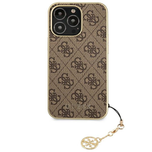 Guess GUHCP13LGF4GBR iPhone 13 Pro / 13 6.1 "brown / brown hardcase 4G Charms Collection