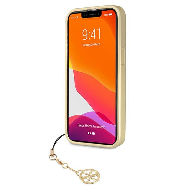 Guess GUHCP13LGF4GBR iPhone 13 Pro / 13 6.1 "brown / brown hardcase 4G Charms Collection