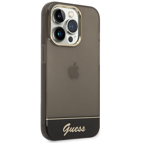 Guess GUHCP14LHGCOK iPhone 14 Pro 6.1 &quot;black / black hardcase Translucent