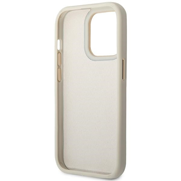 Guess Croco Collection case for iPhone 14 Pro 6.1" - silver