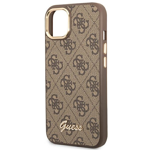 Guess GUHCP14MHG4SHW iPhone 14 Plus 6.7 "brown / brown hard case 4G Vintage Gold Logo