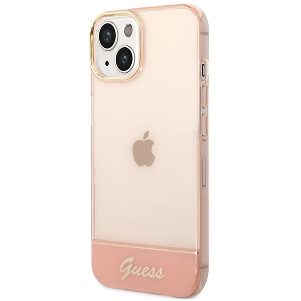 Guess GUHCP14MHGCOP iPhone 14 Plus 6.7 &quot;pink / pink hardcase Translucent