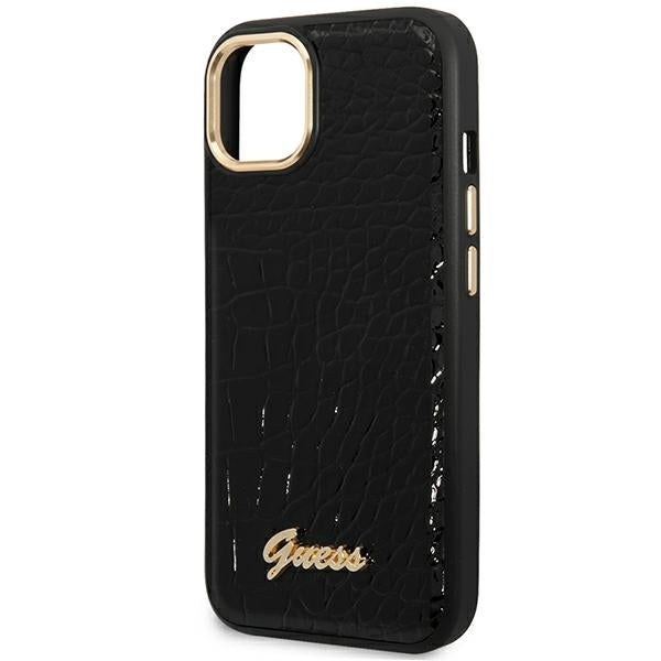 Guess GUHCP14MHGCRHK iPhone 14 Plus 6.7 "black / black hardcase Croco Collection