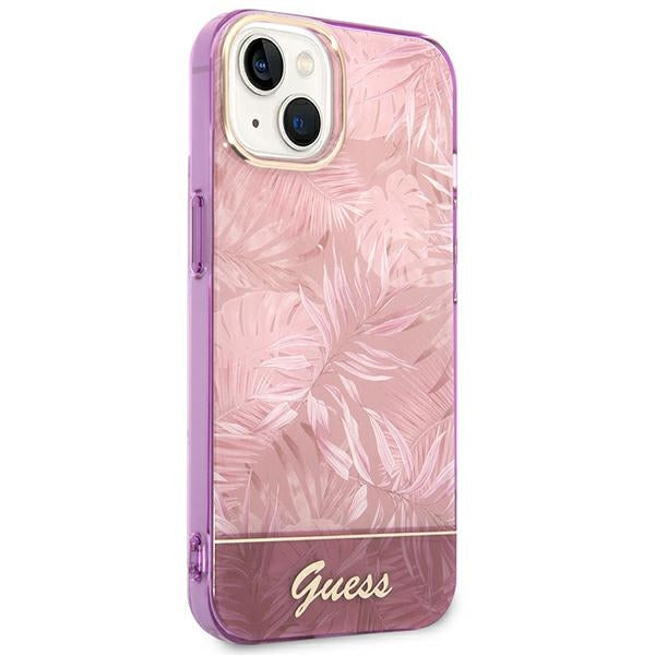 Guess GUHCP14MHGJGHP iPhone 14 Plus 6.7 &quot;pink / pink hardcase Jungle Collection
