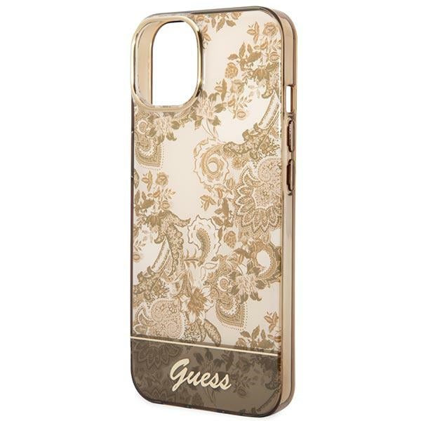 Guess GUHCP14MHGPLHC iPhone 14 Plus 6.7&quot; ocher hardcase Porcelain Collection