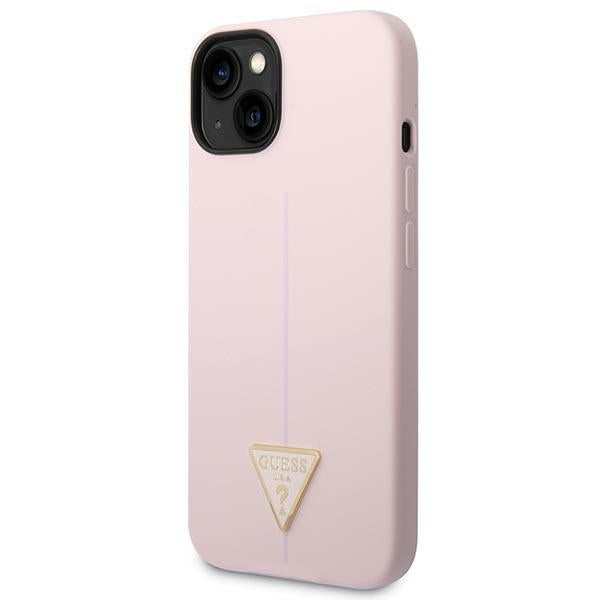 Guess GUHCP14MSLTGU iPhone 14 Plus 6.7 "purple / purple hardcase Silicone Triangle