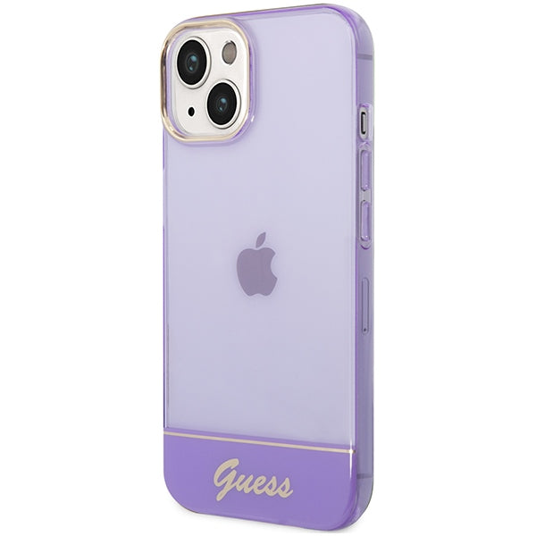 Guess Translucent iPhone 14 6.1&quot; Case - Purple