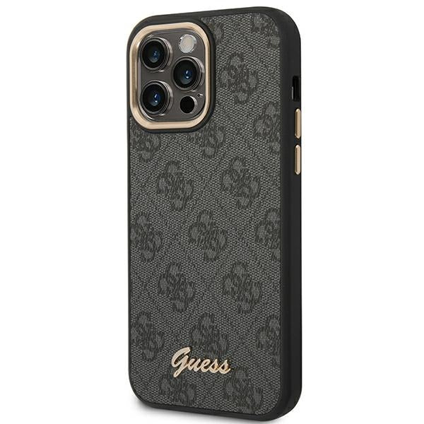 Guess GUHCP14XHG4SHK iPhone 14 Pro Max 6.7 "black / black hard case 4G Vintage Gold Logo