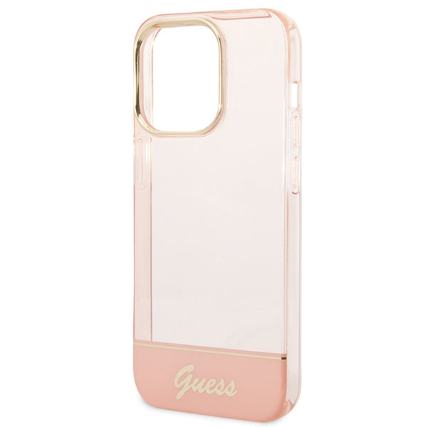 Guess Translucent iPhone 14 Pro Max 6.7&quot; Case - Pink