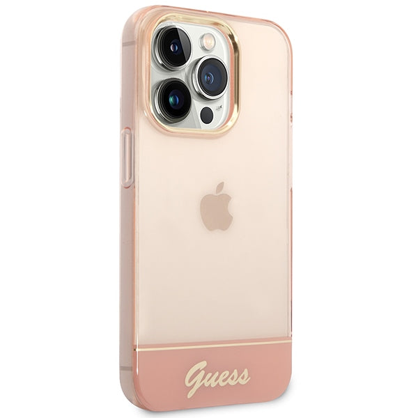 Guess Translucent iPhone 14 Pro Max 6.7&quot; Case - Pink