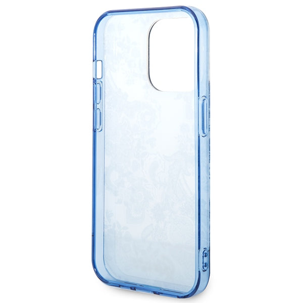 Guess GUHCP14XHGPLHB iPhone 14 Pro Max 6.7" blue/blue hardcase Porcelain Collection
