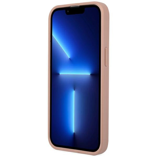 Guess GUHCP14XPSATLP iPhone 14 Pro Max 6,7 "pink / pink hardcase SaffianoTriangle Logo