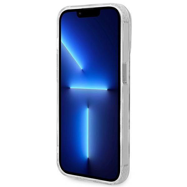 Guess GUHMP14XHTRMS iPhone 14 Pro Max 6.7" silver/silver hard case Metal Outline Magsafe