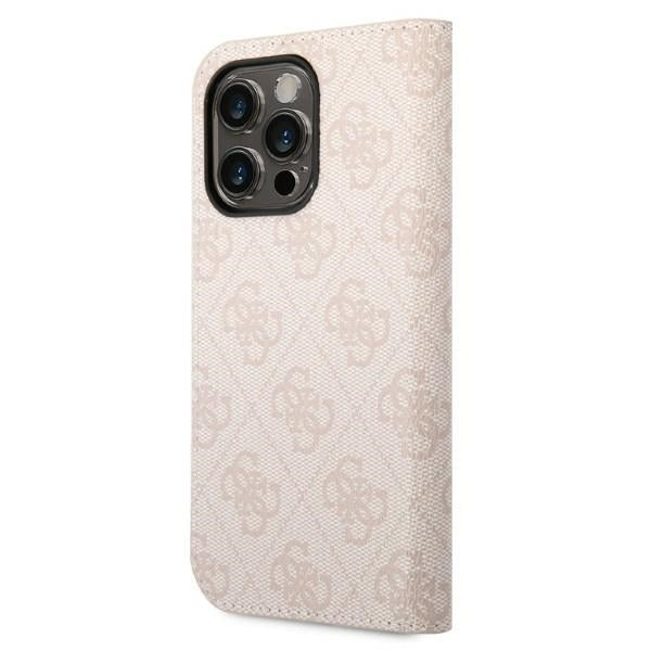 Guess GUBKP14XHG4SHP iPhone 14 Pro Max 6.7 "pink / pink book 4G Vintage Gold Logo