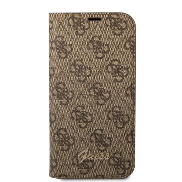 Guess GUBKP14XHG4SHW iPhone 14 Pro Max 6.7 &quot;brown / brown book 4G Vintage Gold Logo