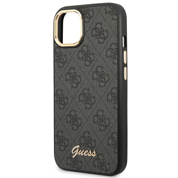 Guess GUHCP14SHG4SHK iPhone 14 6.1 "black / black hard case 4G Vintage Gold Logo