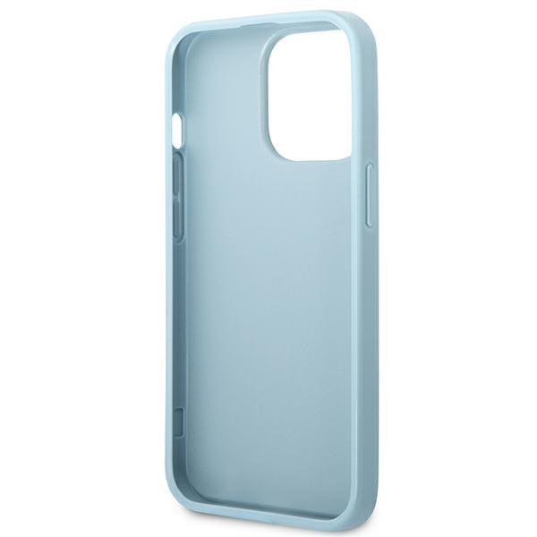 Guess Saffiano 4G Small Metal Logo Case for iPhone 13 Pro / 13 - Blue