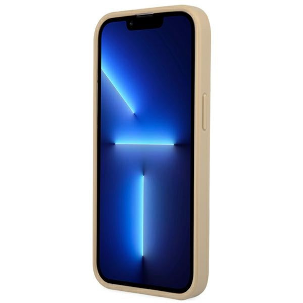 Guess GUHCP14MPSATLE iPhone 14 Plus 6.7" beige/beige hardcase SaffianoTriangle Logo