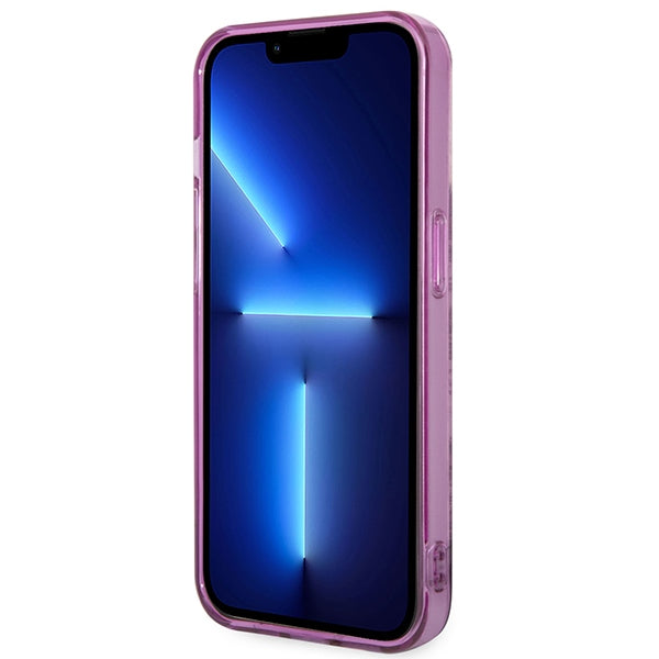 Guess Porcelain Collection case for iPhone 14 Pro Max - fuchsia
