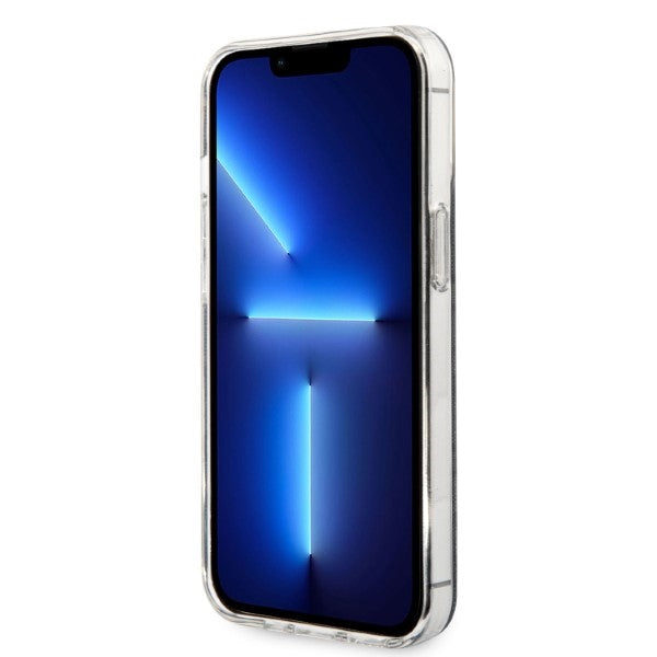 Set Guess GUBPP13LH4EACSK Case+ Charger iPhone 13 Pro black/black hard case 4G Print MagSafe