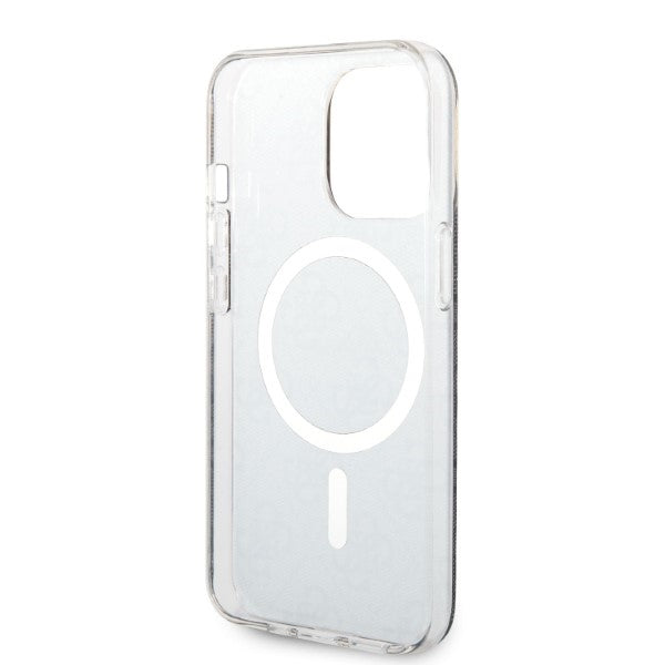 Set Guess GUBPP13LH4EACSK Case+ Charger iPhone 13 Pro black/black hard case 4G Print MagSafe