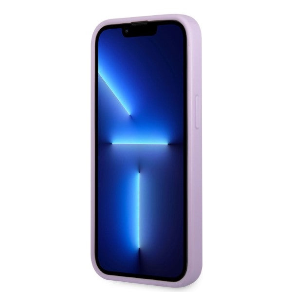 Guess GUHCP13SPS4MU iPhone 13 mini 5.4" purple/purple hardcase Saffiano 4G Small Metal Logo
