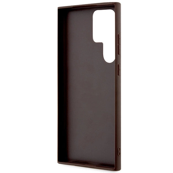 Guess GUHCS23L4GMGBR S23 Ultra S918 brown/brown hardcase 4G Big Metal Logo