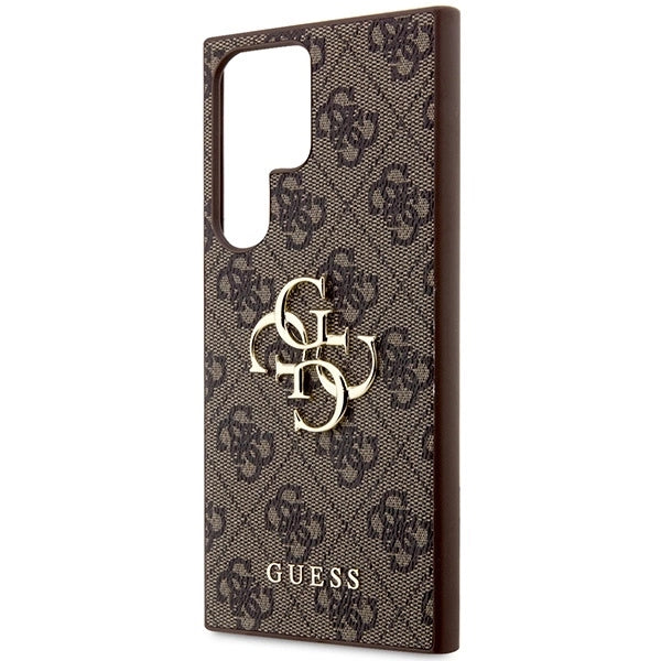 Guess GUHCS23L4GMGBR S23 Ultra S918 brown/brown hardcase 4G Big Metal Logo