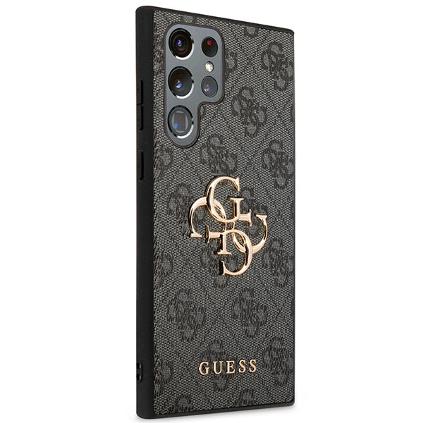 Guess GUHCS23L4GMGGR S23 Ultra S918 grey/grey hardcase 4G Big Metal Logo