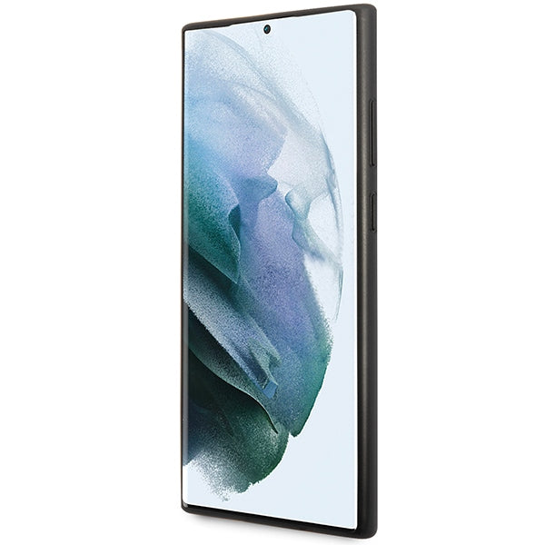 Guess GUHCS23LG4GFGR S23 Ultra S918 grey/grey hardcase 4G Metal Gold Logo