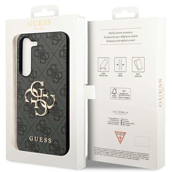 Guess GUHCS23S4GMGGR S23 S911 grey/grey hardcase 4G Big Metal Logo
