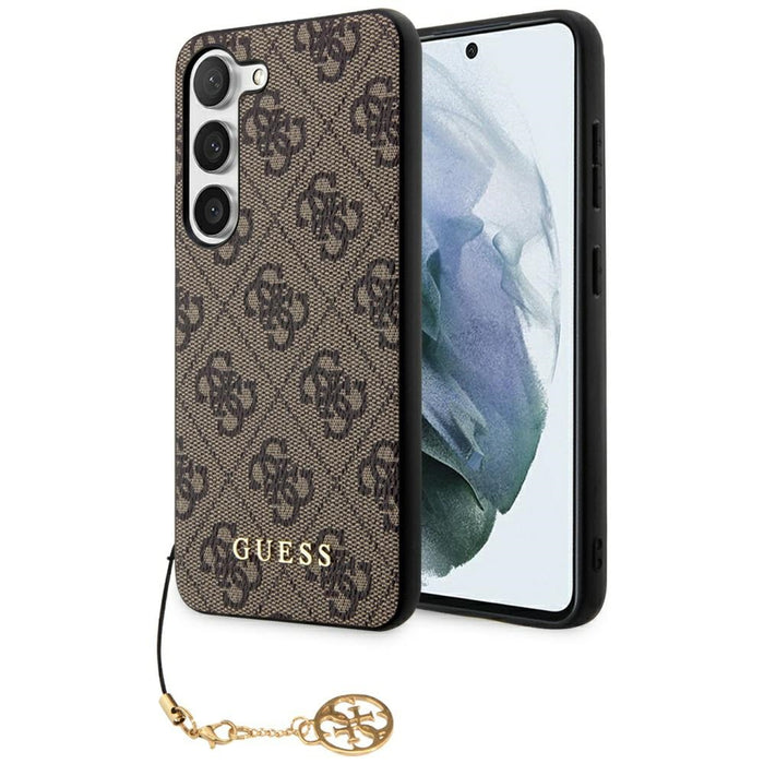 Guess GUHCS23SGF4GBR S23 S911 brown/brown hardcase 4G Charms Collection