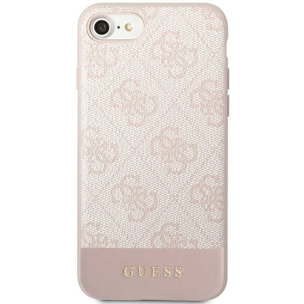 Guess GUHCI8G4GLPI iPhone 7/8/SE 2020/ 2022 pink/pink hard case 4G Stripe Collection
