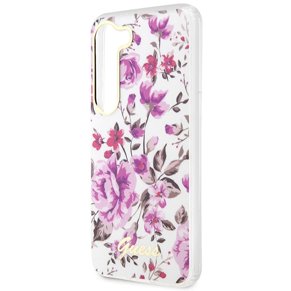 Guess GUHCS23MHCFWST S23+ S916 white/white hardcase Flower Collection