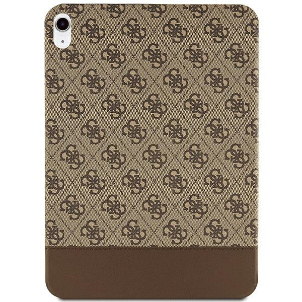Guess 4G Stripe Allover case for iPad 10.9" - brown