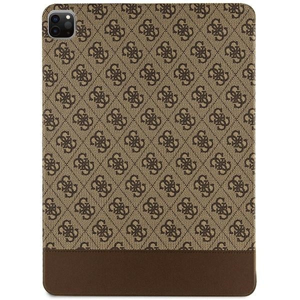 Guess 4G Stripe Allover case for iPad Pro 12.9" - brown