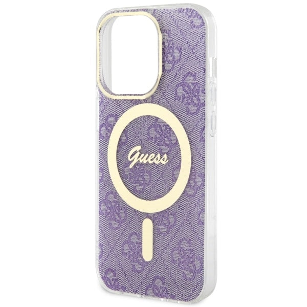 Guess GUHMP14LH4STU iPhone 14 Pro 6.1" purple/purple hardcase 4G MagSafe