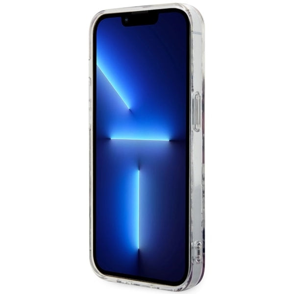 Guess GUHMP14LHCFWSP iPhone 14 Pro 6.1" pink/pink hardcase Flower MagSafe