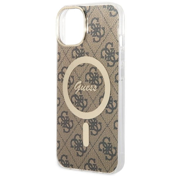 Guess 4G MagSafe case for iPhone 14 - brown