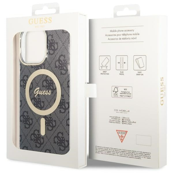 Guess 4G MagSafe case for iPhone 14 Pro Max - black