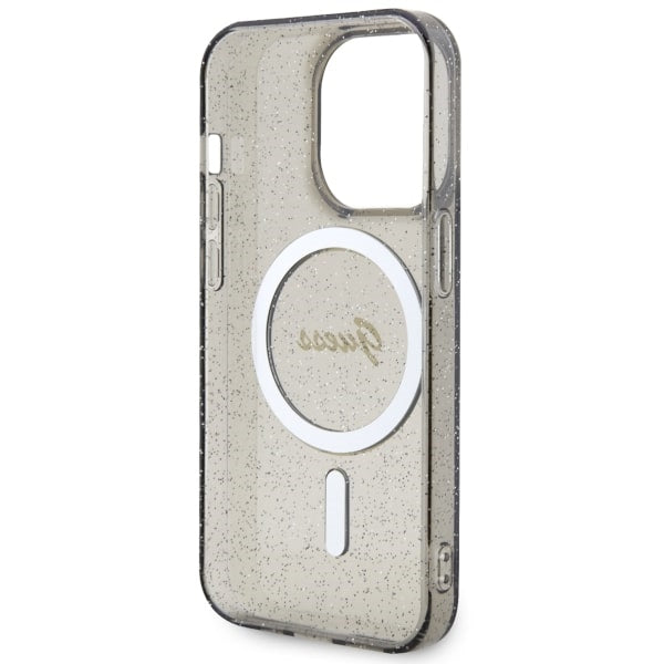 Guess GUHMP14XHCMCGK iPhone 14 Pro Max 6.7" black/black hardcase Glitter Gold MagSafe