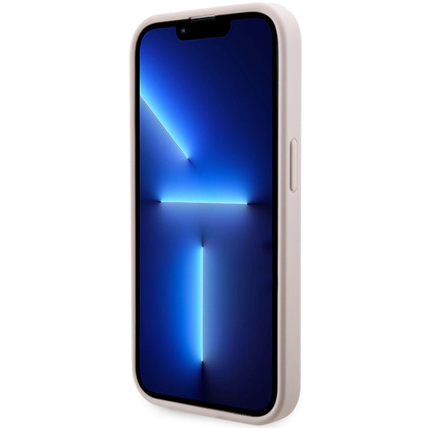 Guess GUHMP14LHGCFSEP iPhone 14 Pro 6.1" pink/pink hard case GCube Stripes MagSafe