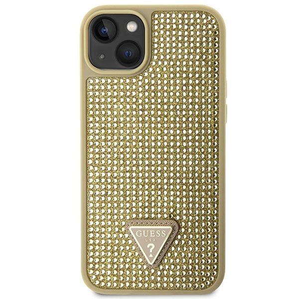 Guess GUHCP14SHDGTPD iPhone 14 6.1" gold/gold hardcase Rhinestone Triangle