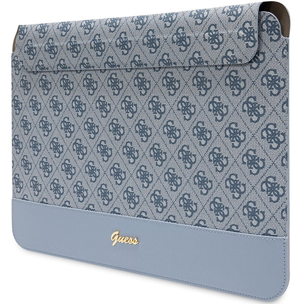 Guess 4G Stripe Metal Logo case for a 14" laptop - blue