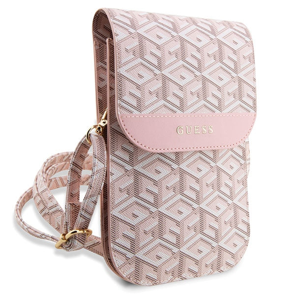 Guess Handbag GUWBHGCFSEP pink/pink GCube Stripe