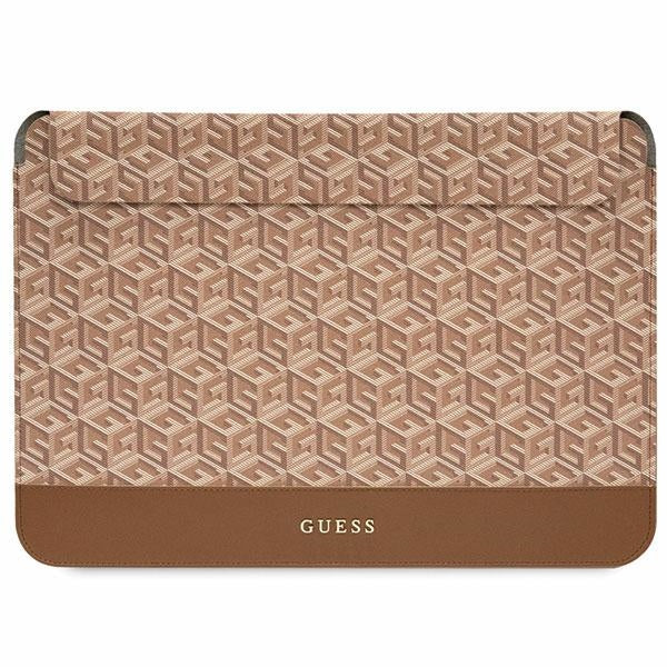 Guess GCube Stripes case for a 14" laptop - brown