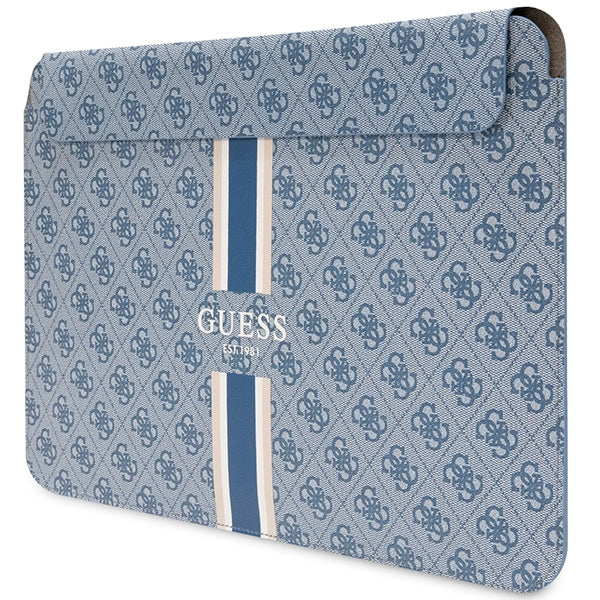 Guess 4G Printed Stripes cover for a 14" laptop - blue