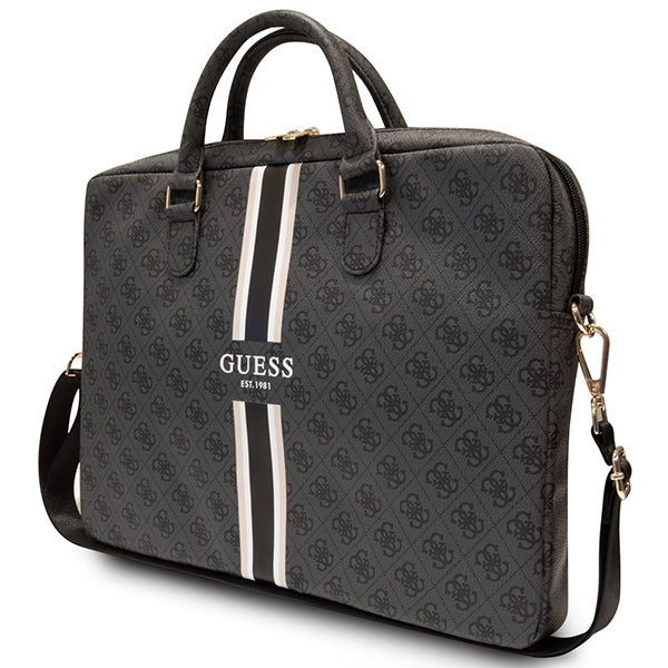 Guess 4G Printed Stripes bag for a 16" laptop - black