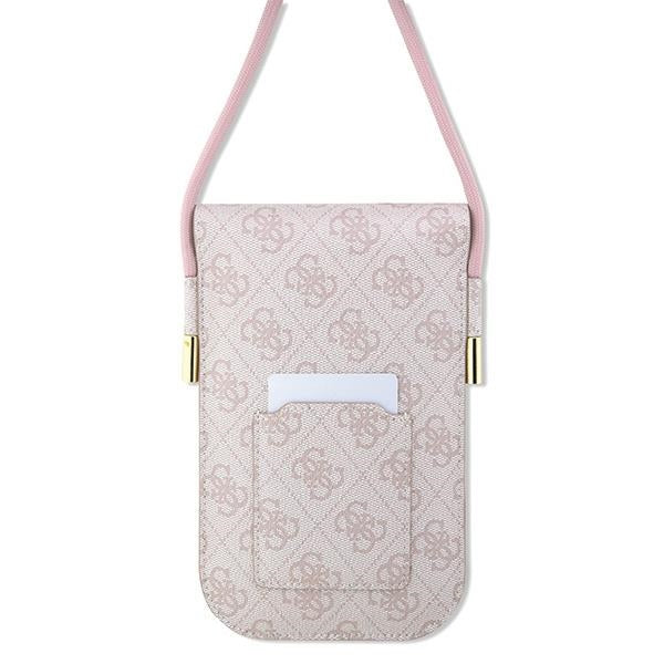 Guess handbag GUOWBP4SNSP - pink 4G Metal Script Logo