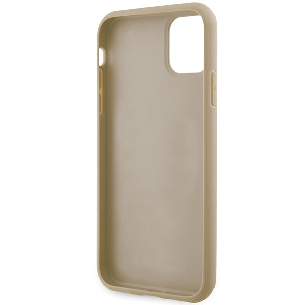 Guess GUHCN61HG4SGD case for iPhone 11 / Xr - gold Glitter Script Big 4G